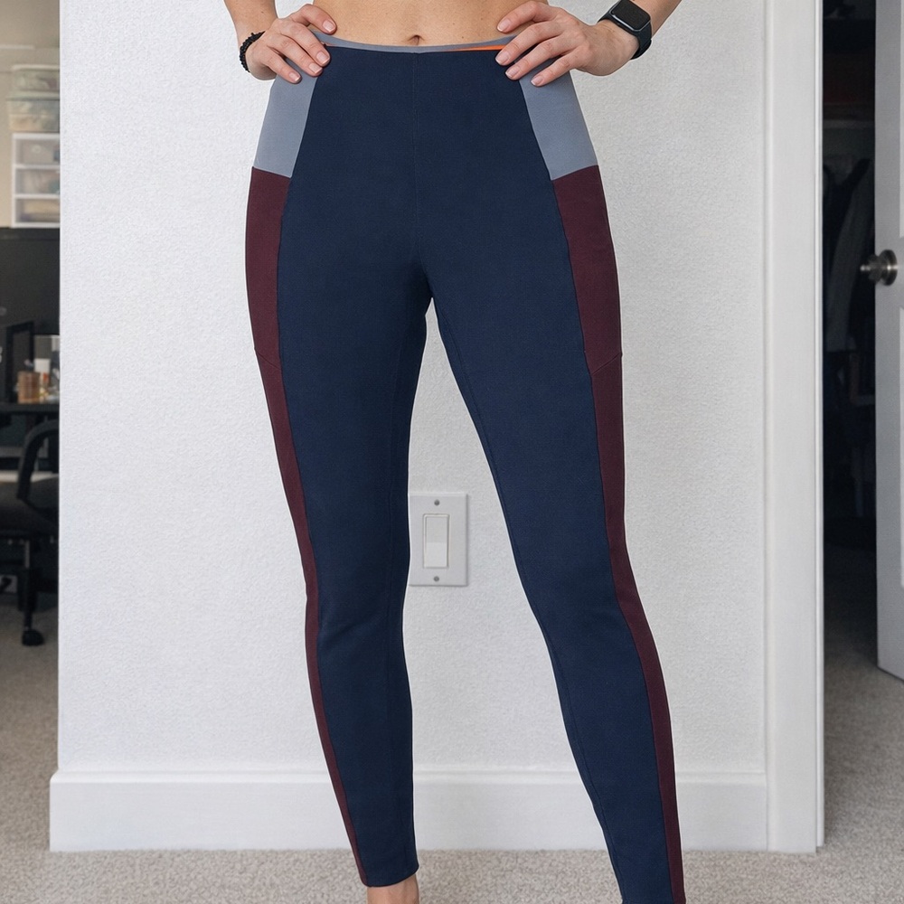 Sweaty Betty Power High-Waist Leggings - Navy, Burgundy & Gray